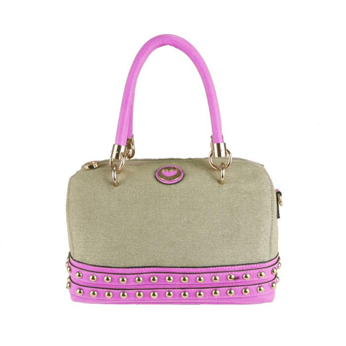 Bolso rosa y beige de Lola Casademunt