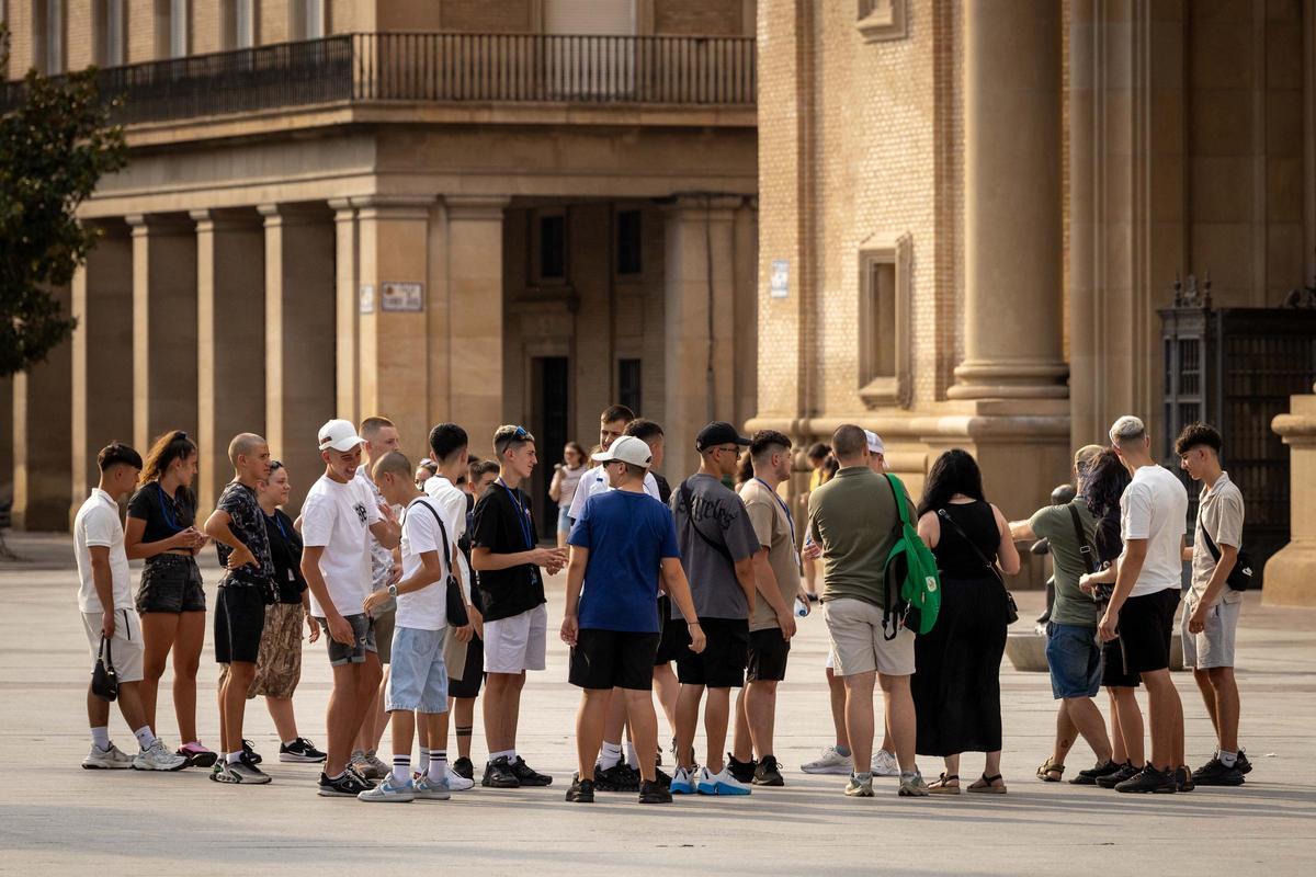 Altas temperaturas en Zaragoza durante la segunda ola de calor del verano.