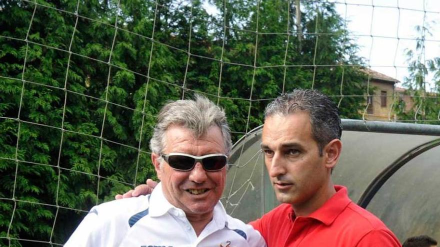 Pablo Lago y Pulgar, antes del partido.