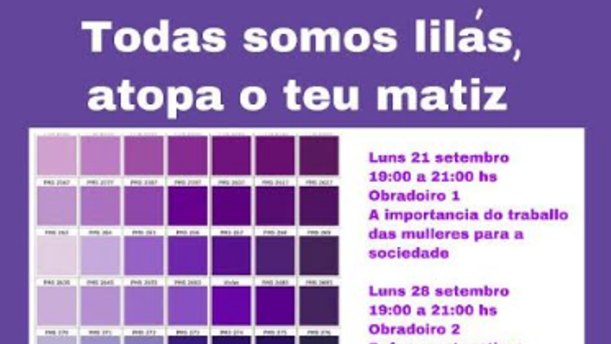 Todas somos lilás, atopa o teu matiz - 21 setembro