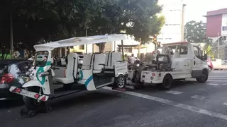 Denuncian e inmovilizan un 'tuk tuk' en Palma que operaba sin licencia