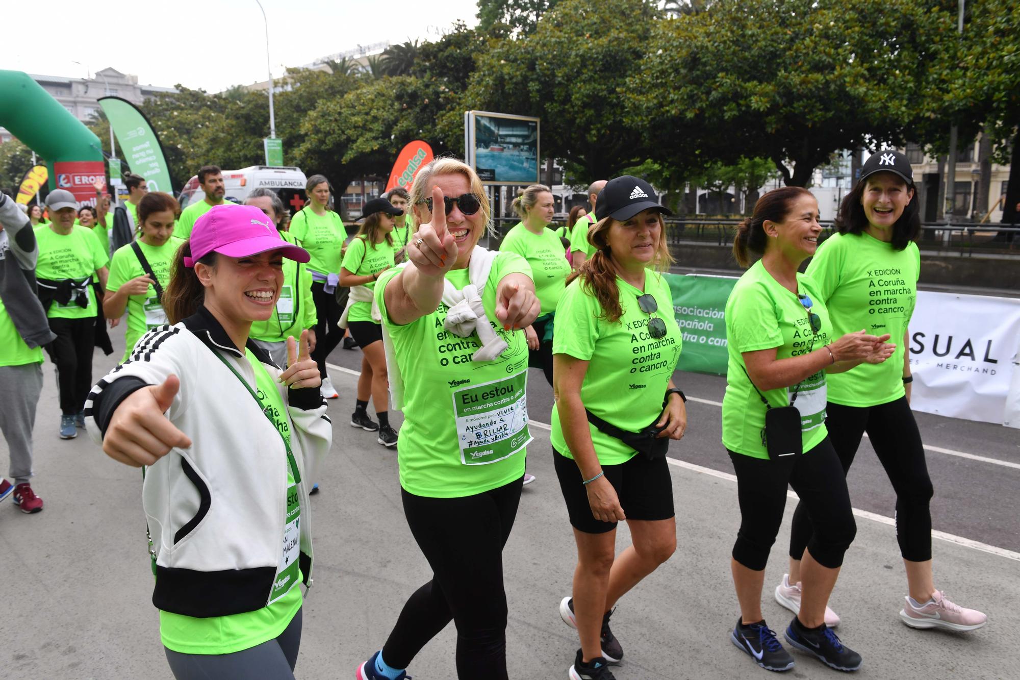 Más de 2.400 participantes en la Andaina Solidaria Contra o Cancro en A Coruña