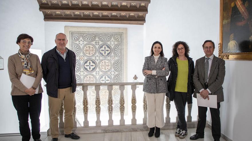 La Diputación de Córdoba culmina los trabajos de restauración del mosaico romano del Palacio de la Merced