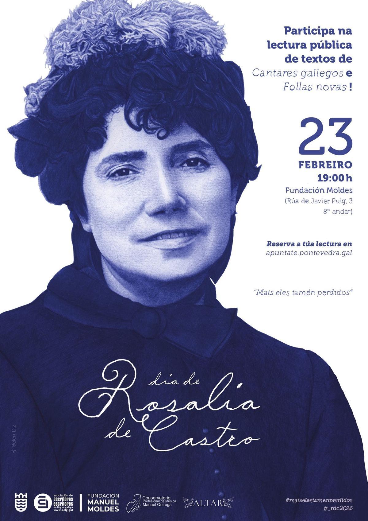 Cartel do Día de Rosalía 2026.