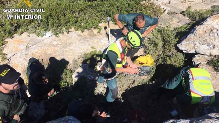 La Guardia Civil de Formentera se prepara para rescates en pozos y cuevas