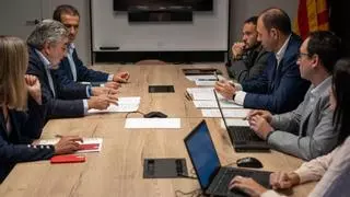 Reunión entre el conseller d'Esports, Berni Alvarez y el presidente del CSD, José Manuel Rodríguez Uribes