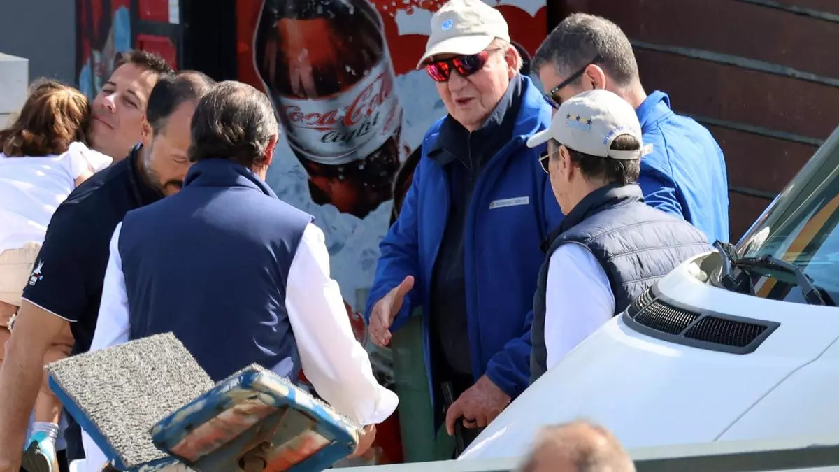 Juan Carlos I llega este martes a Sanxenxo para participar en regatas
