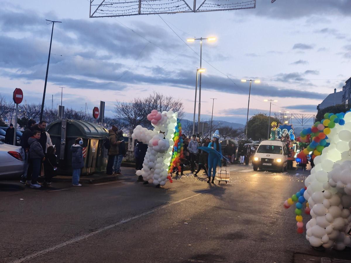 Los Reyes Magos iluminan Moaña