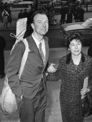 Pete Seeger, amb la seva dona el 1961.
