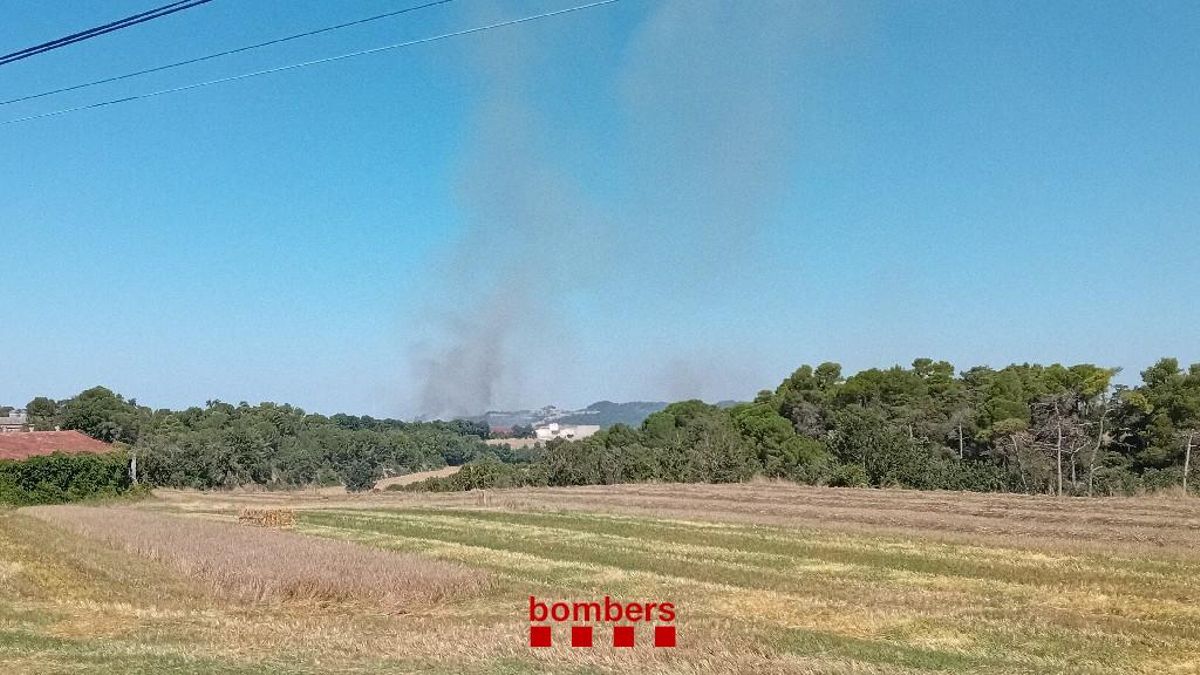 Incendio en Montmaneu.