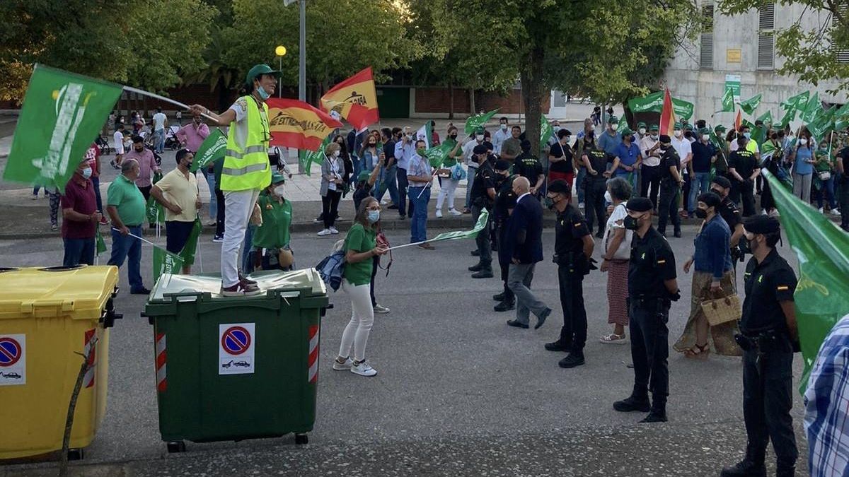 Protestas de agricultores recientemente en Zafra