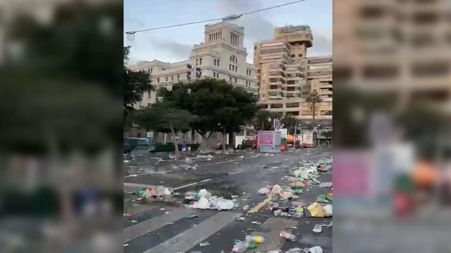 Zafarrancho de limpieza en Santa Cruz debido al Carnaval