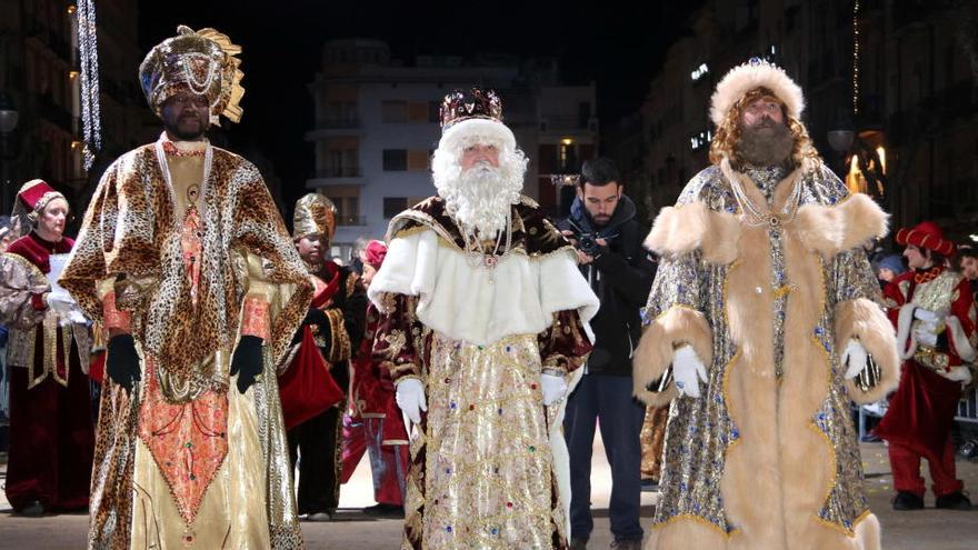 Reis Mags d&#039;Orient durant la cavalcada celebrada a Tarragona