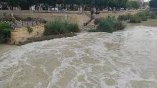 Huermur denuncia en el Seprona las espumas del río Segura en Murcia