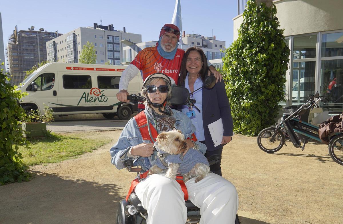 Ortiz con Javier Pitillas, de Discamino.