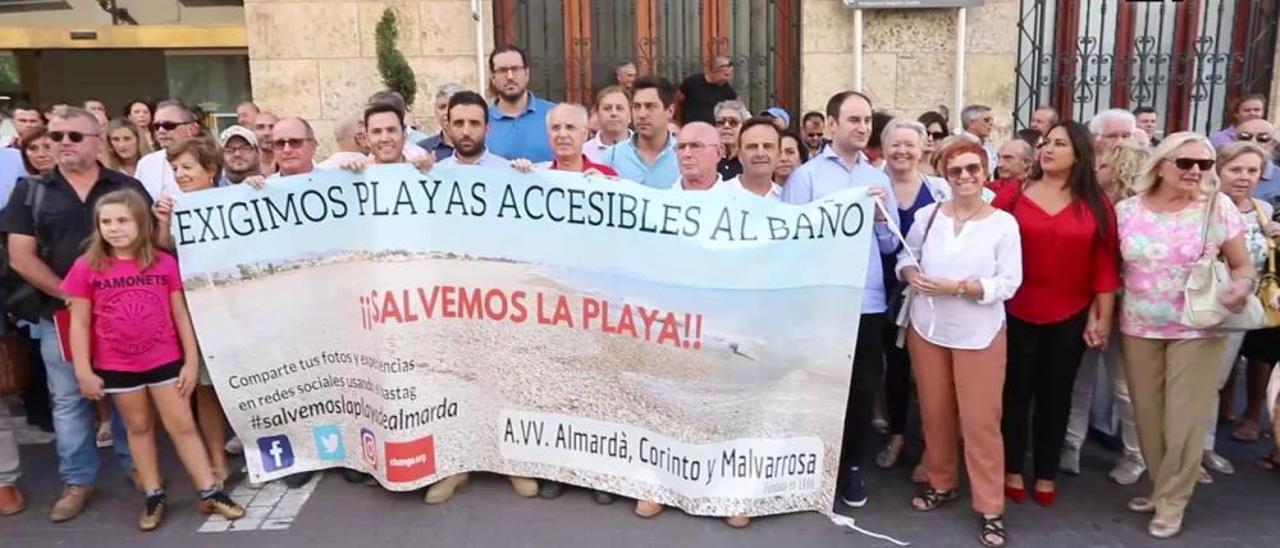 Vecinos de Sagunt y Canet reclaman una solución para sus playas sin arena.