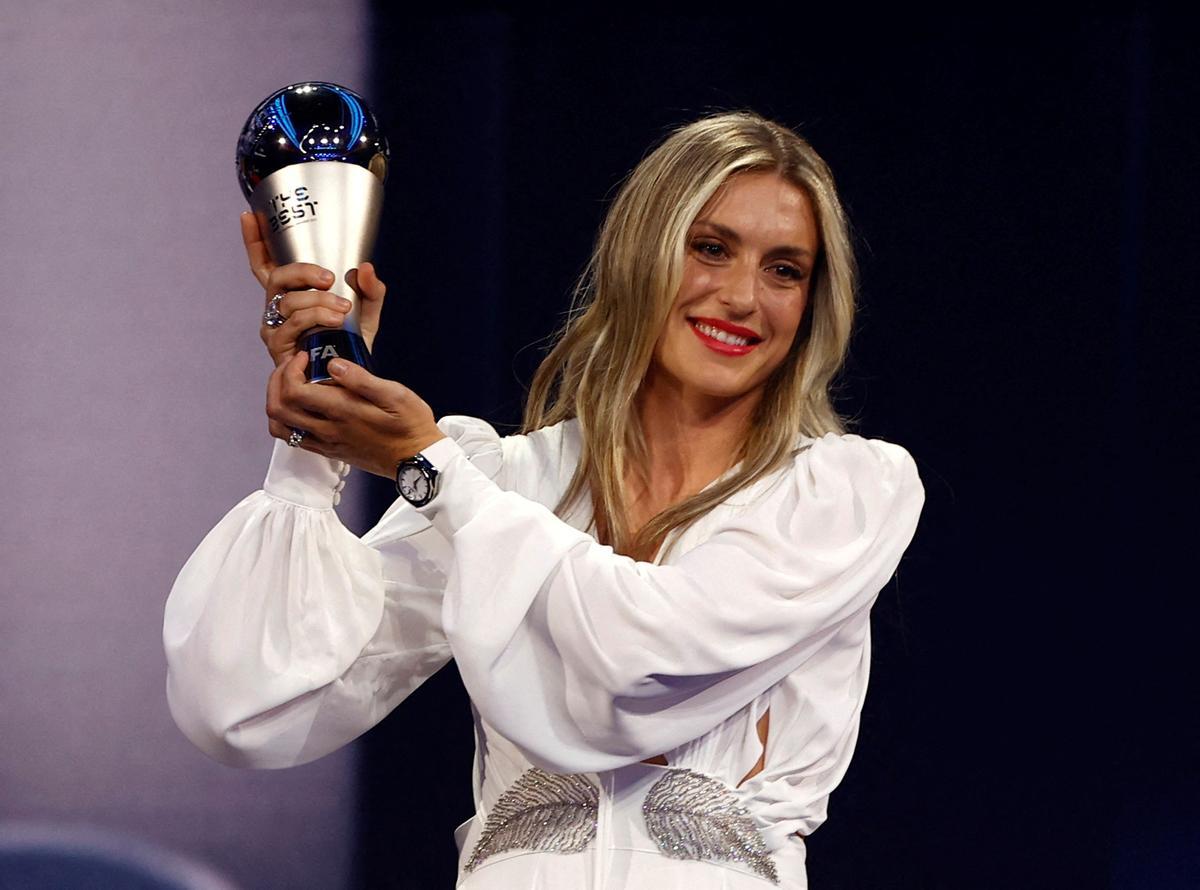 Alexia Putellas del FC Barcelona ganadora del premio a la mejor jugadora de la FIFA 2022
