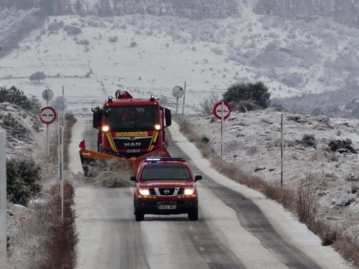 Emergencia activa la alerta por riesgo de nevadas en Castellón