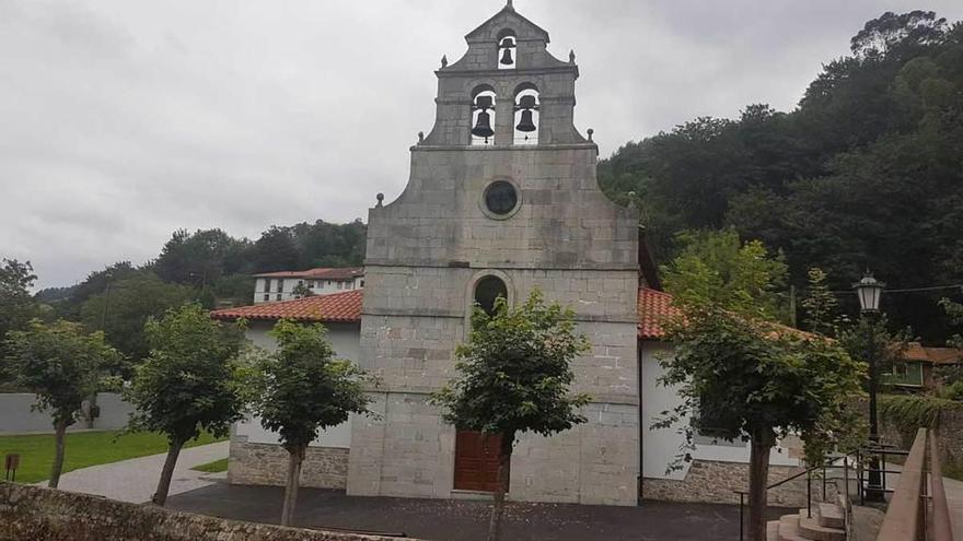 Estado actual de la iglesia de Santa María de Trubia tras la realización de las obras de restauración.