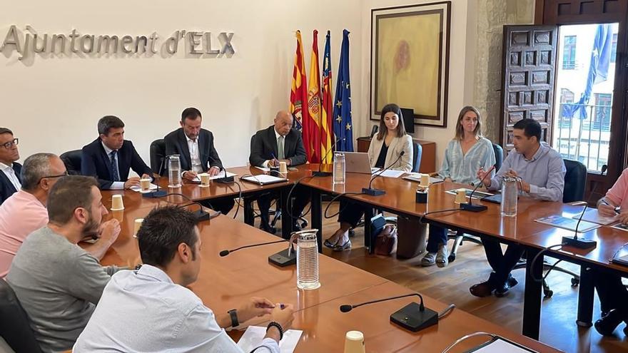 Imagen de la reunión celebrada en el Ayuntamiento de Elche