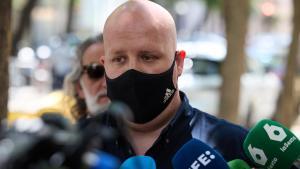 Archivo - El empresario Álvaro Romillo, alias CryptoSpain, ofrece declaraciones a la prensa al salir de declarar en el Tribunal Supremo, a 11 de julio de 2025, en Madrid (España).