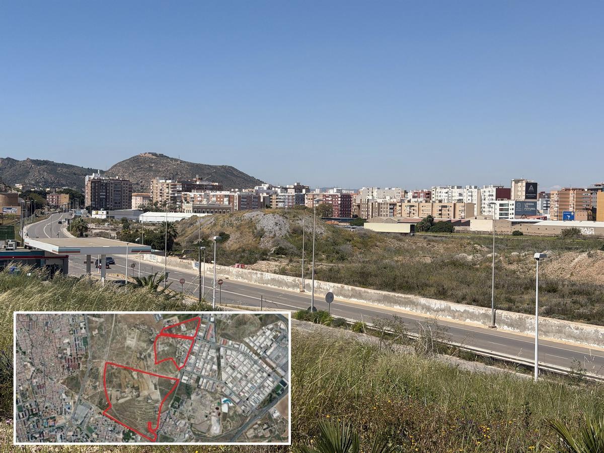 Terrenos cercanos a El Hondón de Cartagena identificados por el Ministerio.