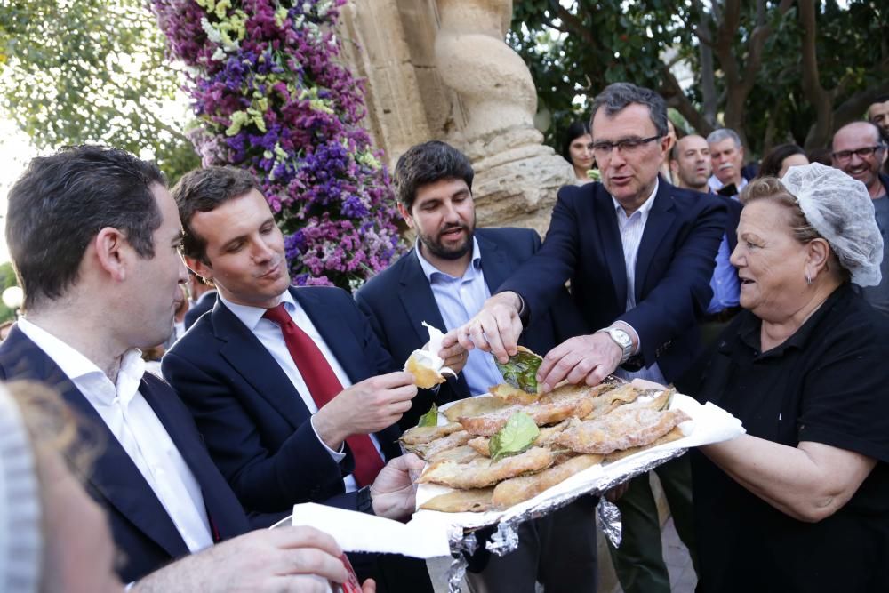 Pablo Casado visita Murcia un día antes del cierre de campaña