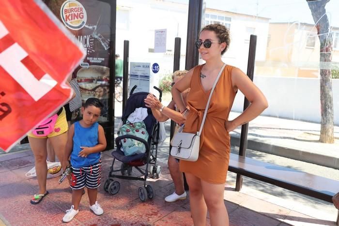 Protesta del sector de la hostelería en La Manga