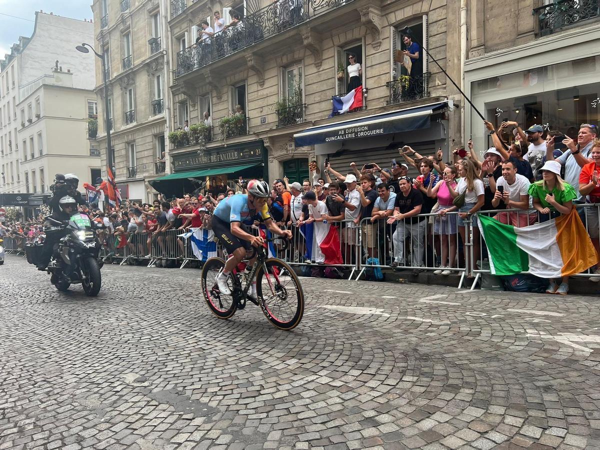 Remco Evenepoel, en la colina de Montmartre