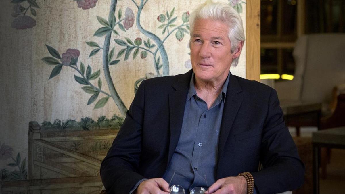 Richard Gere, en Madrid, durante su entrevista con EL PERIÓDICO.