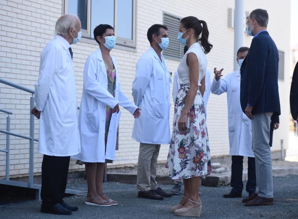 Visita del rey Felipe VI y la reina Letizia al IMIB en Murcia