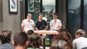 Jan Torrella y Aitor Viribay, en el acto organizado en Barcelona