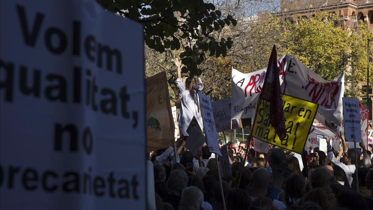 zentauroepp46045953 barcelona 27 11 2018 huelga de los medicos de atencion prima190402180230