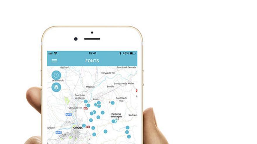 Una nova aplicació ubica les fonts d&#039;aigua natural