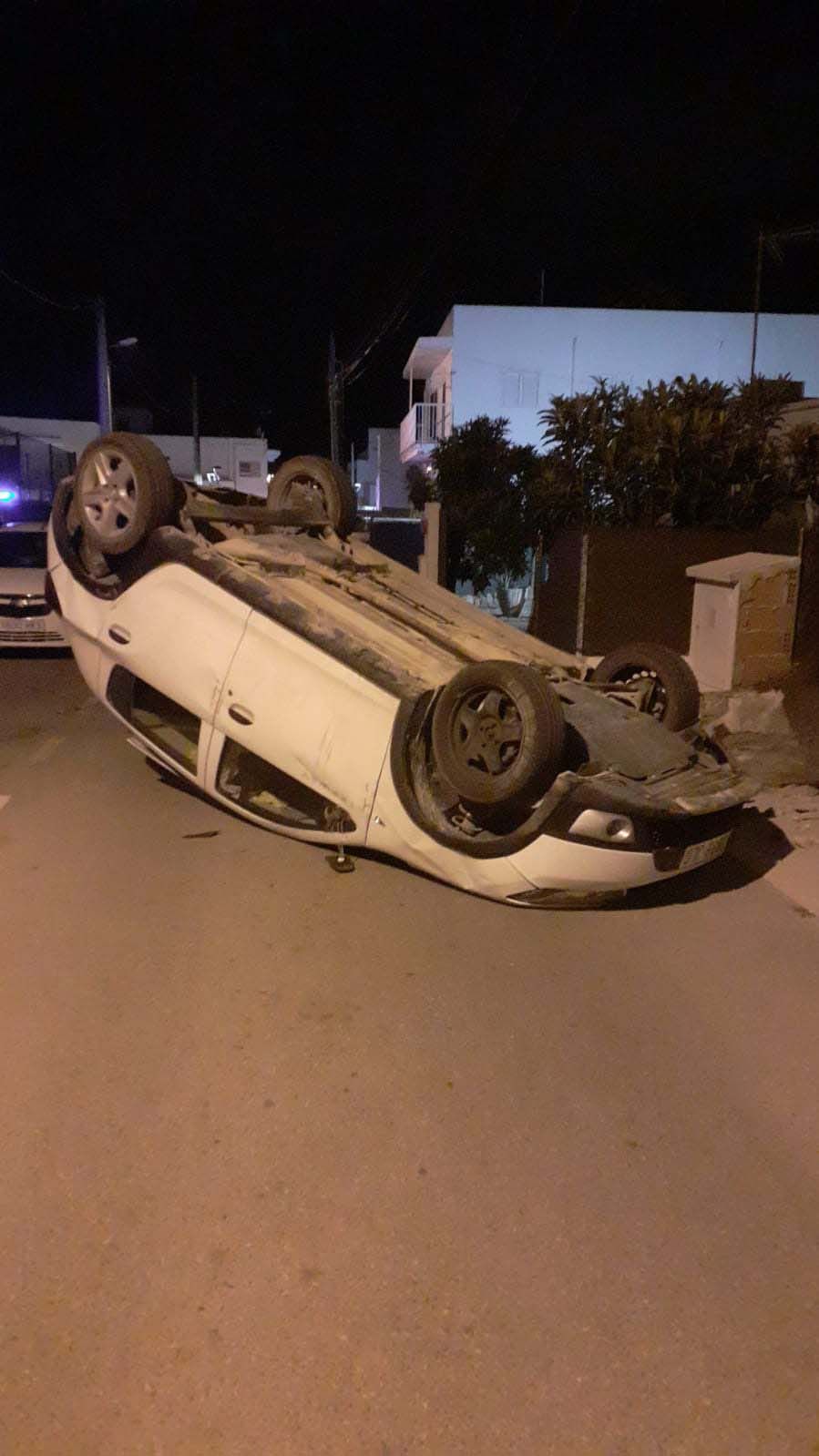 Varios accidentes sin heridos en las carreteras de Ibiza