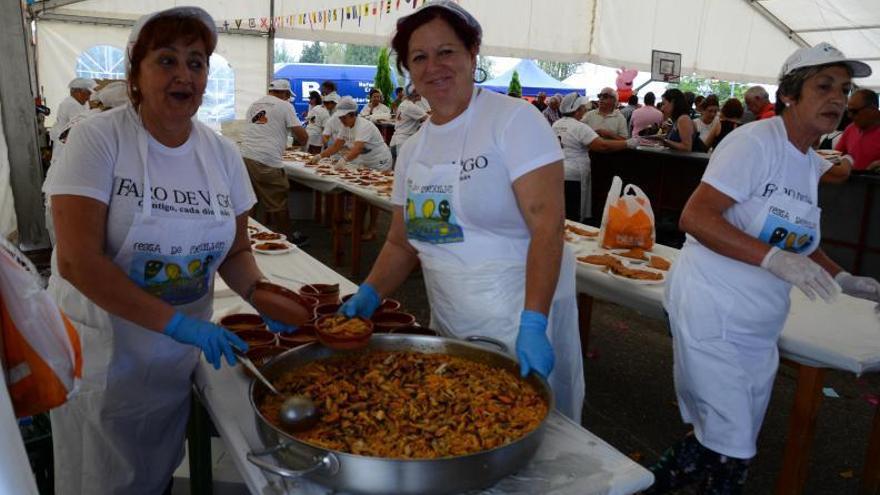 Las obras de Reibón impiden a Mulleres de Moaña recuperar la Festa do Mexillón