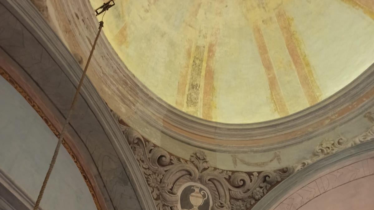 Los hallazgos pictóricos han aparecido en la cúpula de la ermita del Cristo de Eslida.