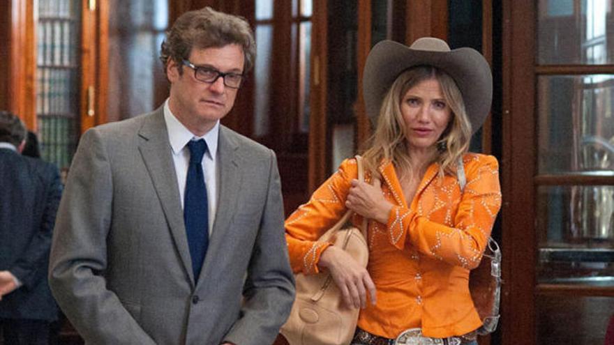 Colin Firth y Cameron Diaz en una escena de la película