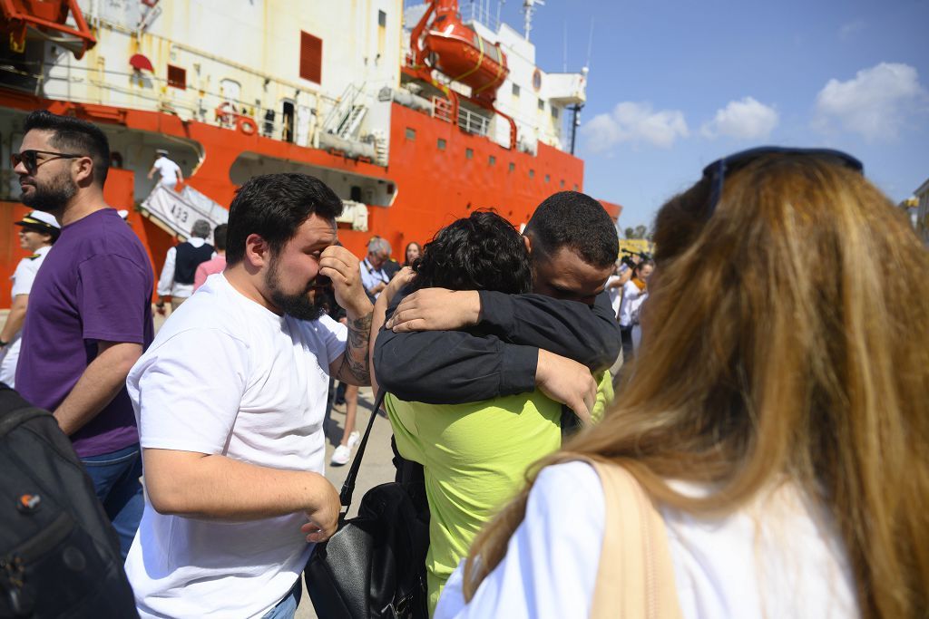 Llegada del buque Hesperides a Cartagena