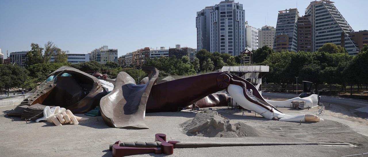 Vista del parc Gulliver amb les obres ja acabades