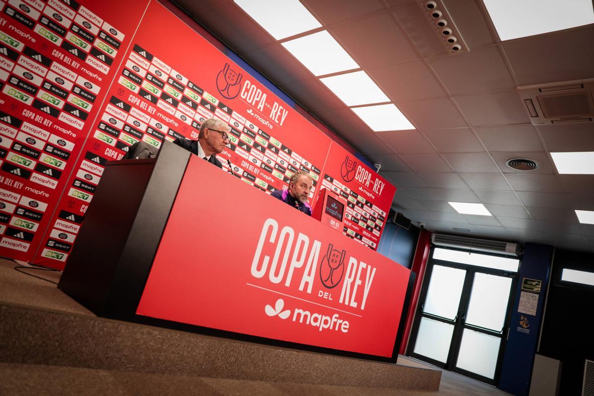 Hansi Flick, en la rueda de prensa previa al partido de Copa en Santander.