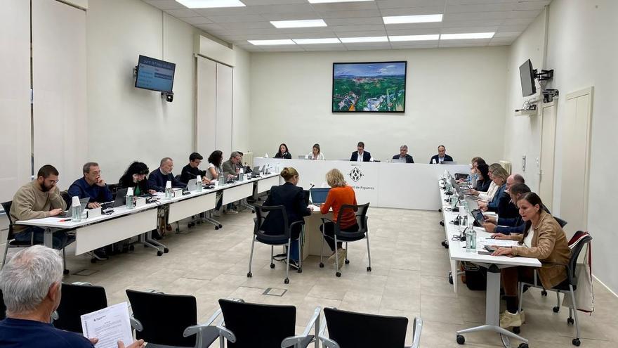 Imatge de la sessió plenària d'abril a Figueres