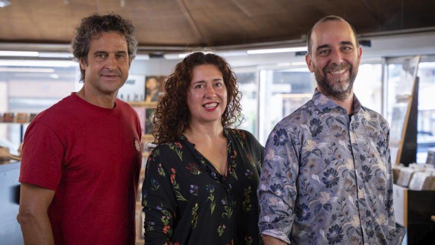 Joaquim Domènech, Sofia Domènech y Pere Rado en la presentación.