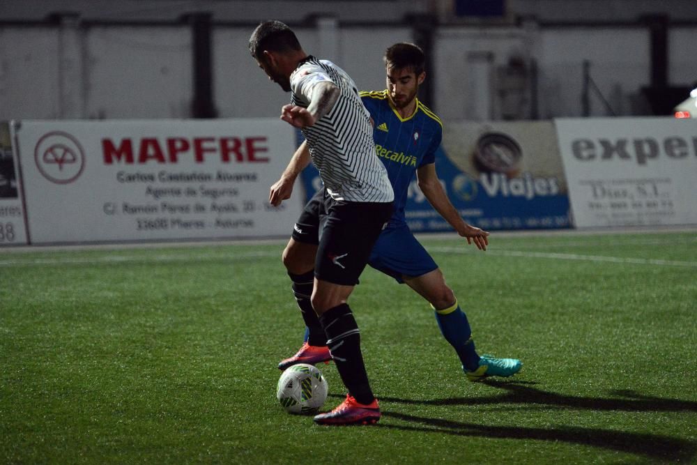 El partido entre el Caudal y el Celta B, en imágenes