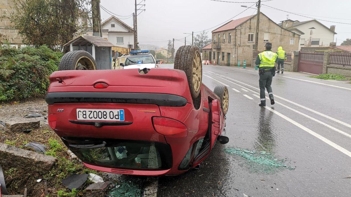 El vehículo accidentado.