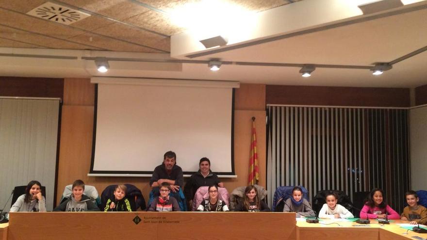 Integrants del Consell Municipal d&#039;Infants, a l&#039;Ajuntament