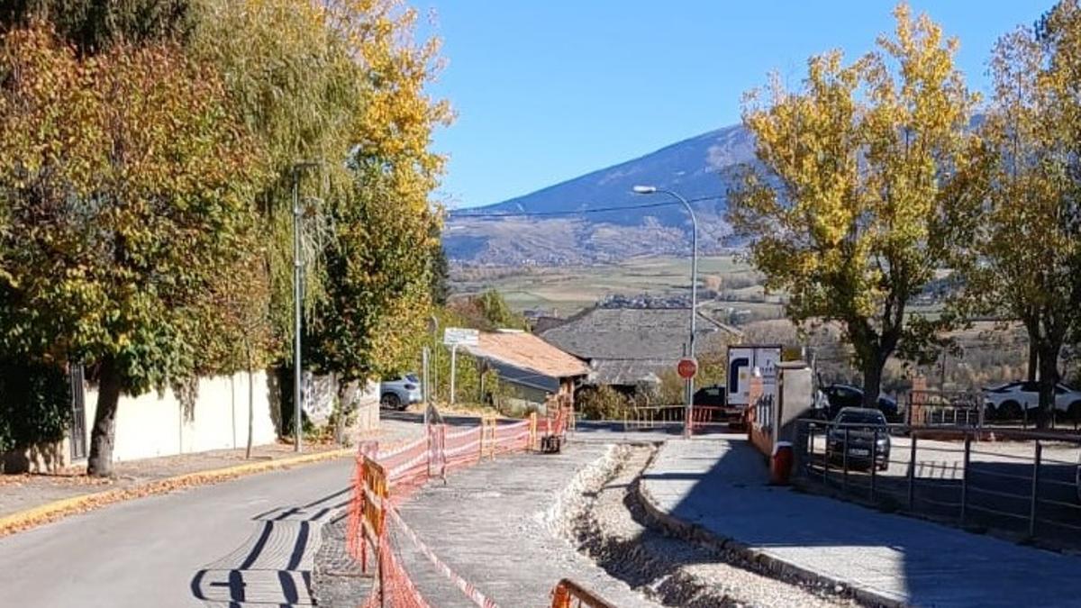 Les obres d'Endesa a Puigcerdà