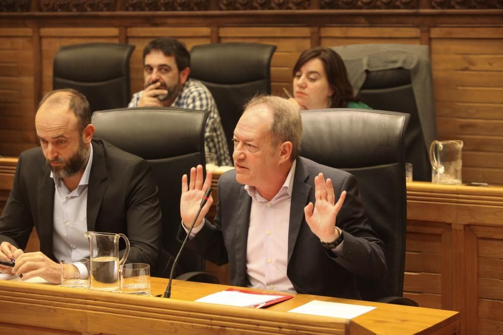 Pleno municipal en Gijón.