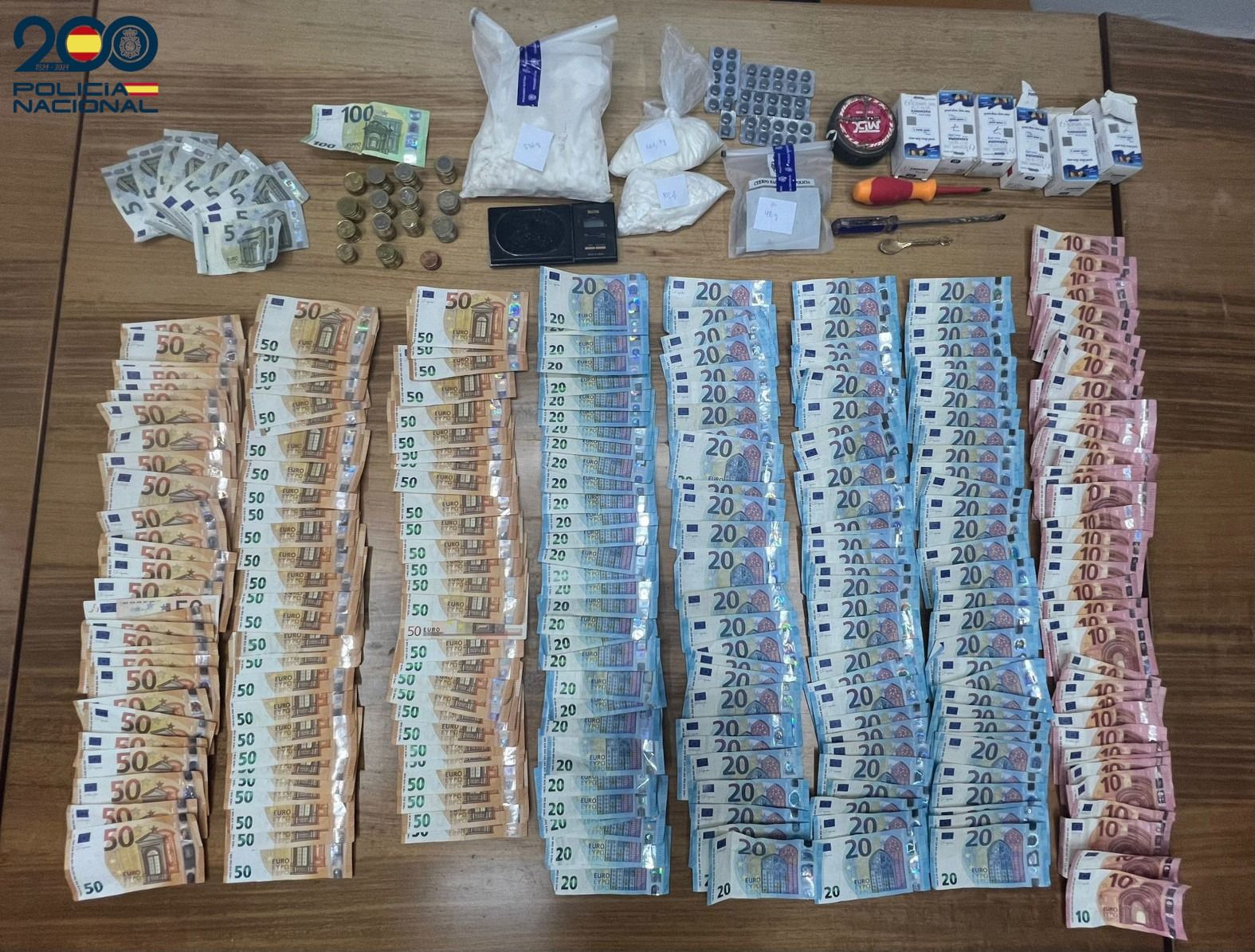 Encuentran varias bolsas con droga y dinero en un contenedor de obra en Son Banya