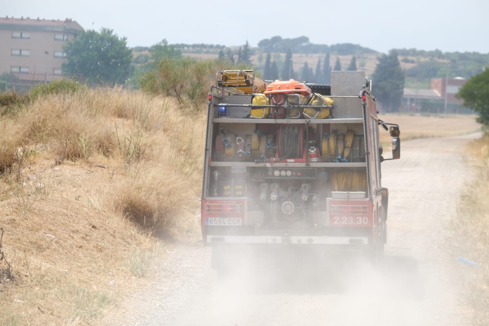 Incendi a la zona oest de Figueres